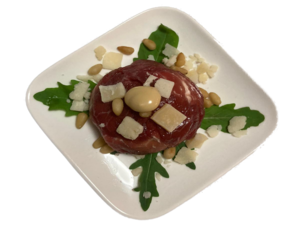 Carpaccio bonbon met truffelcreme